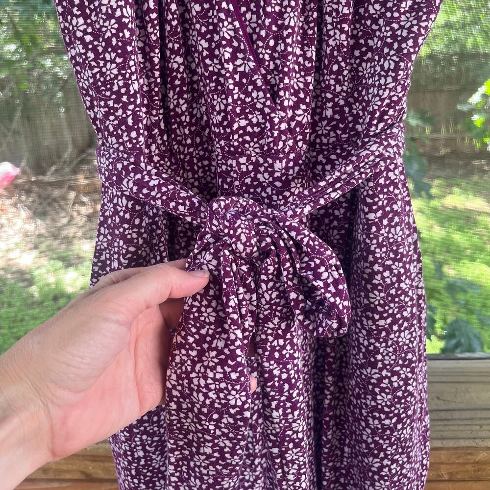 Anthropologie Maeve Claremont Jumpsuit Purple Floral Size XS - Picture 6 of 13